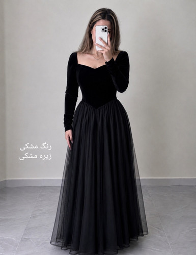پیراهن مجلسی پرنسسی ملودی کد۴۰۰۰
