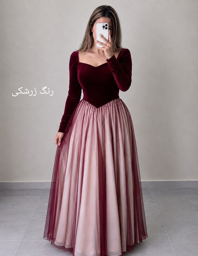 پیراهن مجلسی پرنسسی ملودی کد۴۰۰۰